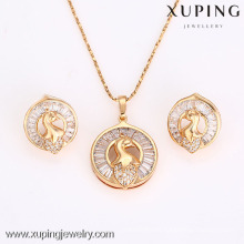 62638-Xuping Fashion Woman Jewlery Set with 18K Gold Plated